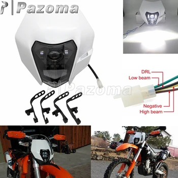

For Husqvarna TE C X FE KTM EXC 6500K LED 12V Motorcycle Headlight Fairing Enduro Dual Sport Dirt Bike Supermoto Headlight Mask