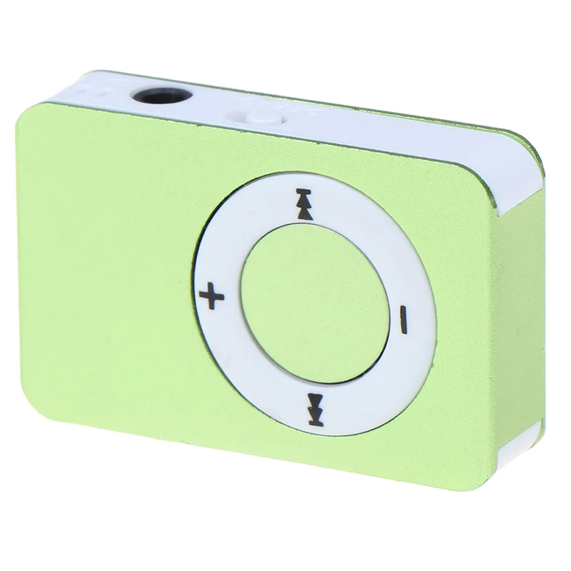 1pc Mini USB MP3 Music Player Media Player Support 16GB Micro TF Card Media Portable MP3 Player Accessories - Цвет: Green