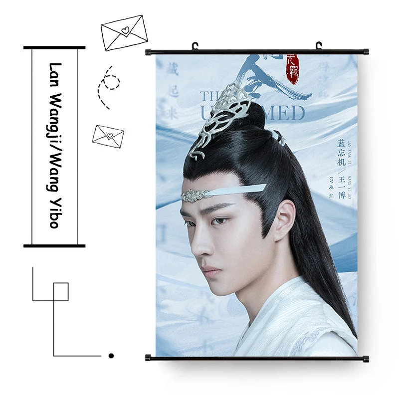 Wei WuXian Lan WangJi CHEN QING LING вешается на стену незатаенный Xiao Zhan Wang Yibo плакат фотографии вентиляторы подарки