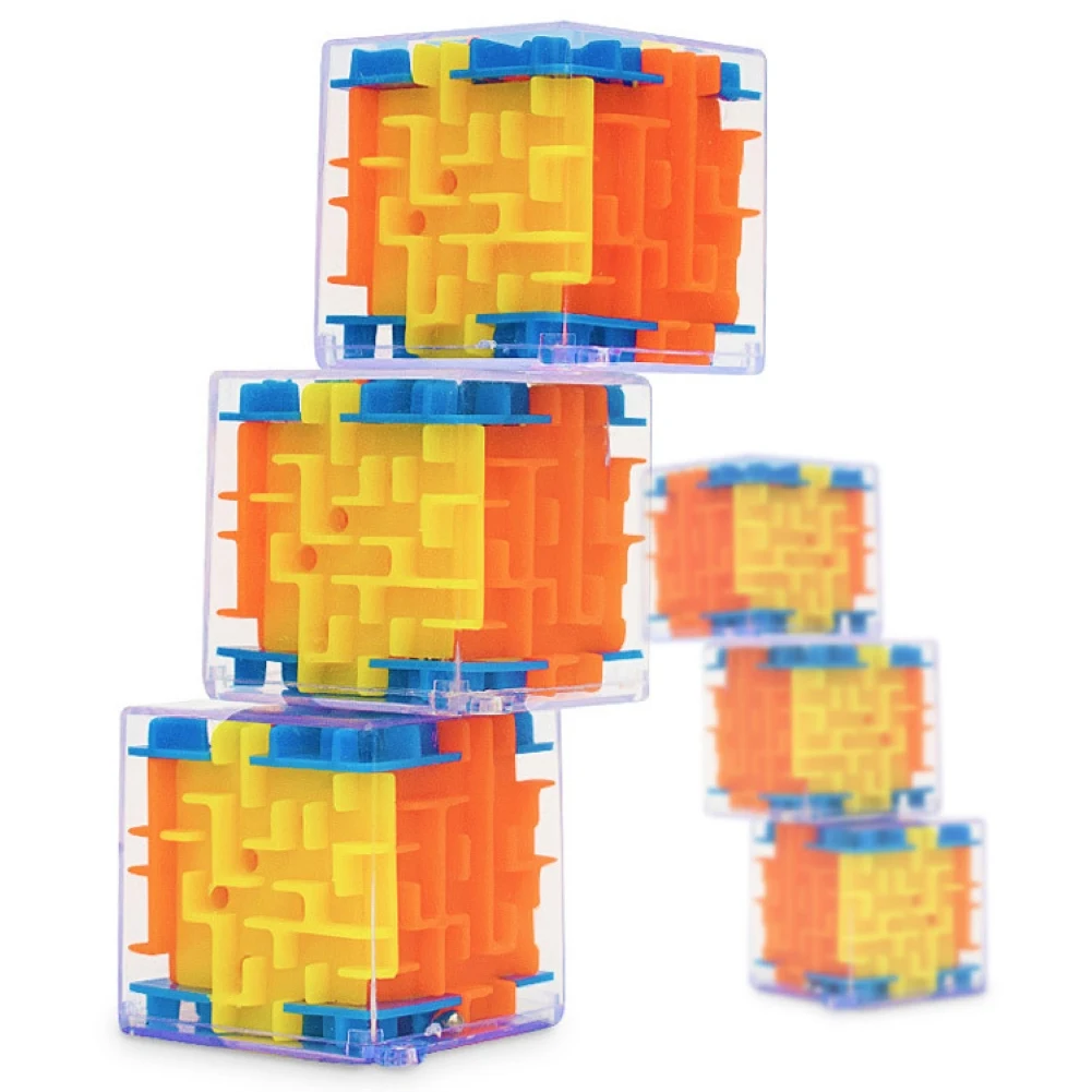 3D Cube Maze Toy Game Educational Brain Learning Puzzle TradeHut