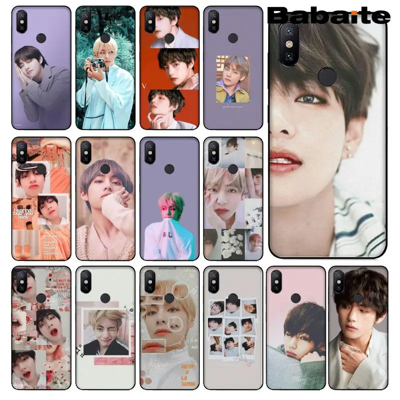 

Babaite Kim V Taehyung Luxury High-end Protector Case for Xiaomi Mi 8 8 SE 6 6plus Note 3 MIX 2 2S Note 3 Redmi Note 4 4X Cover