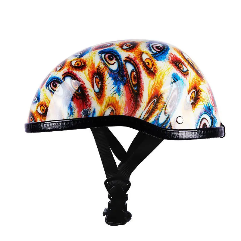 

Motorcycle Retro Helmet Male Half Helmet Summer Electric Bottle Lightweight Riding Helmet Pedal Melon Helmet