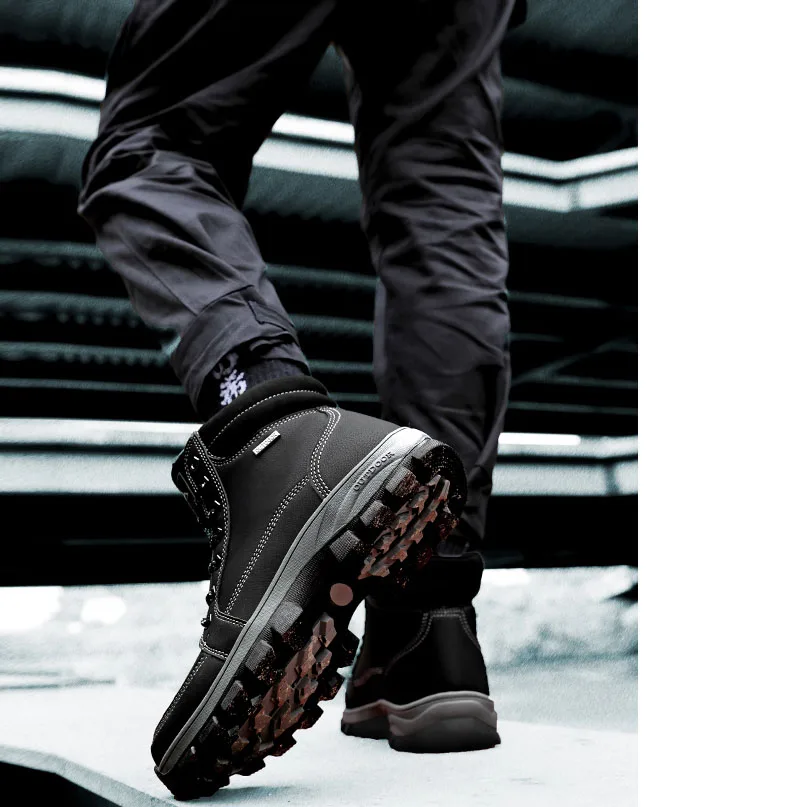 GOMNEAR зимние походные ботинки Мужские дышащие уличные походные ботинки водонепроницаемые кожаные ботинки альпинистские резиновые охотничьи ботинки кроссовки