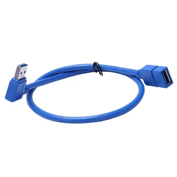 

USB 3.0 Right Angle Male to USB 3.0 Female Extension Cable 1 FT