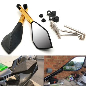 

For Yamaha mt 07 09 10 mt-07mt-09 mt-10 FZ07 FZ09 FZ6R Universial Motorcycle retrovisor Handle Bar End Side Rearview Mirrors