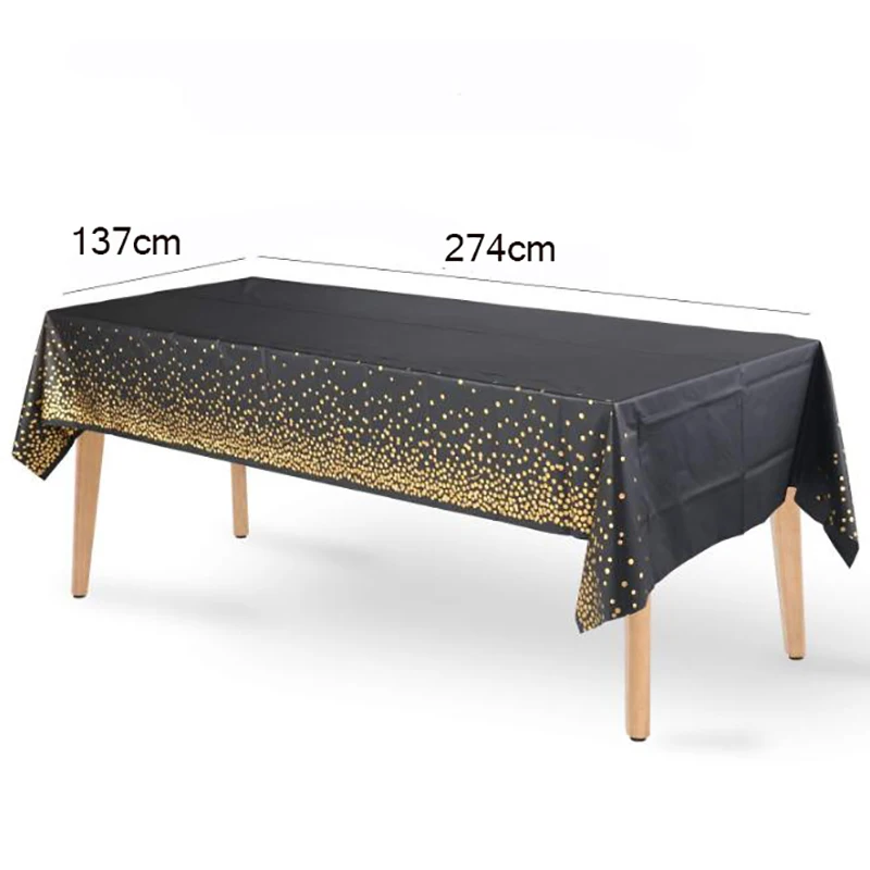 Bronzing Dot Tablecloth Disposable Party Wedding Birthday Desktop Decoration Supplies | Дом и сад