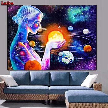 

Full drilling puzzle Diamond Painting Landscape Space Star DIY New Arrival Diamond Embroidery Picture Of Rhinestone Home Decor