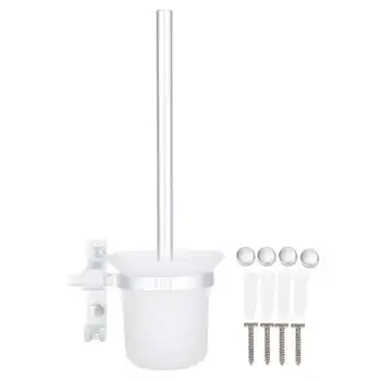 

bathroom brush Household Cleaning Tool Modern Wall Mounted Toilet Cleaning Brush Set for Home Bathroom Toilet Accessory