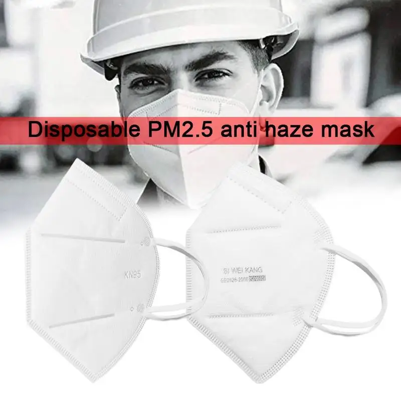 

1/10 PCS Disposable Mouth Mask Face Mask KN95 Mask Non-woven Fabric Protective Masks for Dust