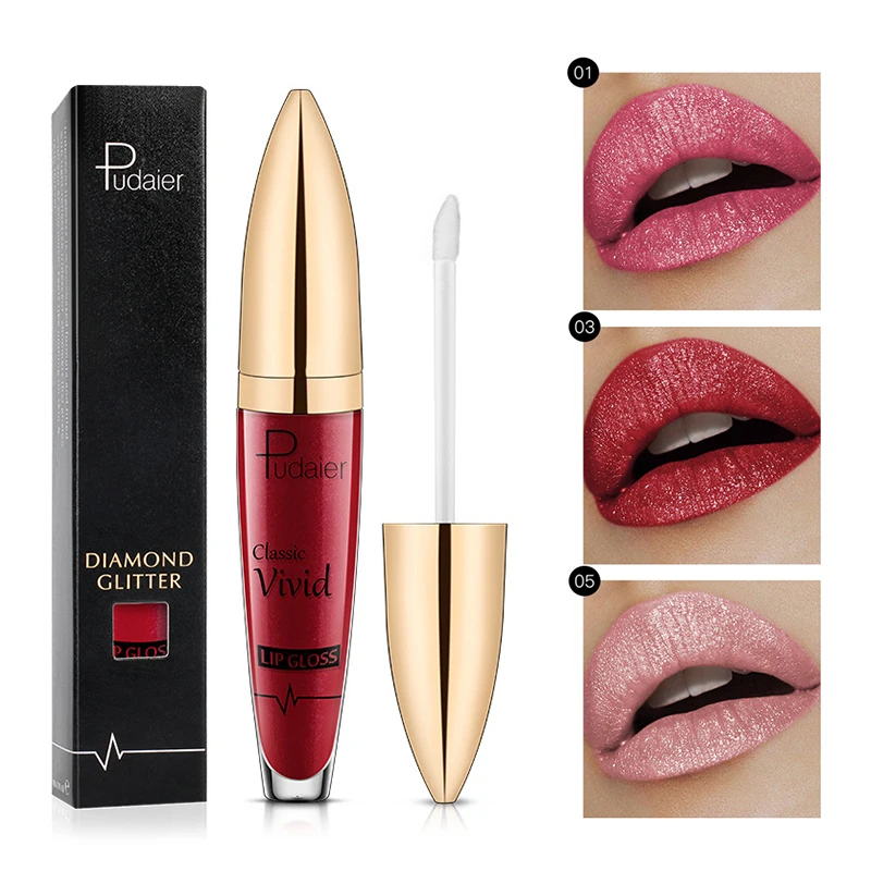New Diamond Shiny Lipstick Glitter Liquid 18 Colors Long Lasting Waterproof Shinning Bling Lip Gross Cosmetic TSLM1 |