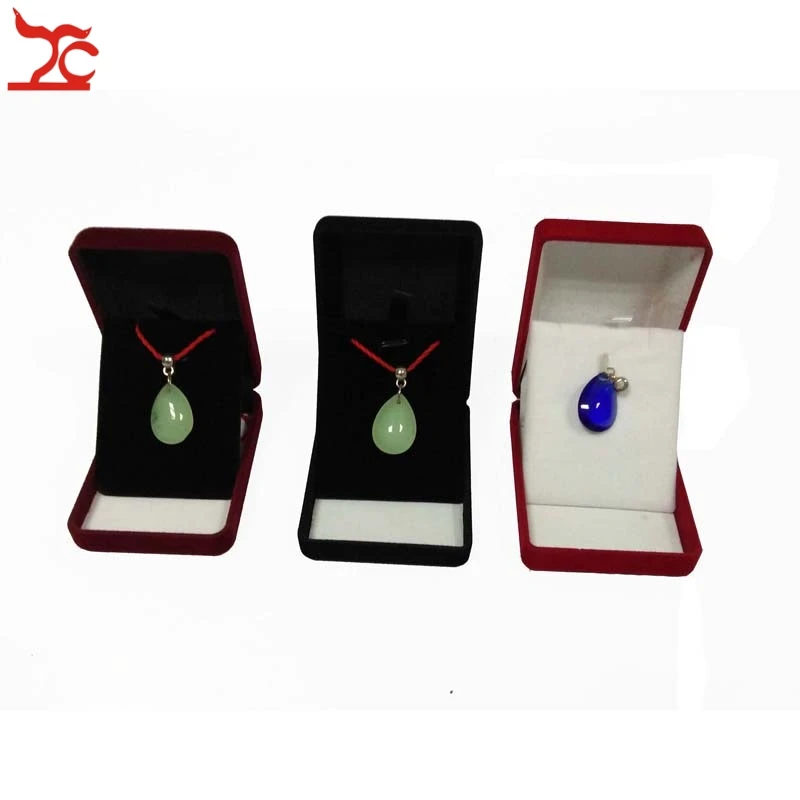 20Pcs/Lot Velvet  Jewelry Display Case 3 Colors Stud Earring Storage Box Pendant Organizer Holder Gift  Container