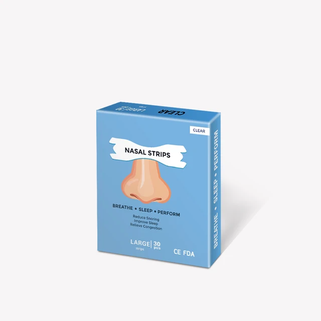 60pcs=2 boxes Better Breathe Nasal Strips Anti Snoring Transparent