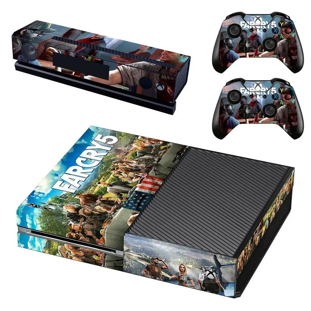 GSTM1535 Наклейка для кожи FARCRY Far Cry 5 Полное покрытие для консоли Xbox One& Kinect& 2 контроллера для Xbox One Наклейка для кожи - Цвет: GSTM1535