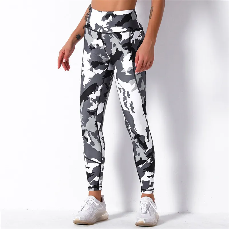 camo print gym leggings