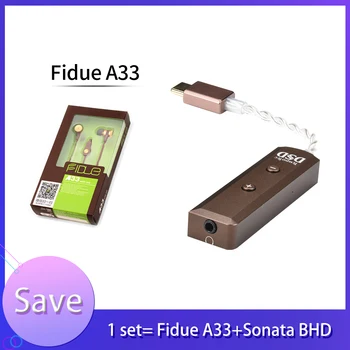 

(TempoTec Sonata BHD & Fidue A33)Headphone Amplifier Adapter DAC Type C To 2.5mm DSD256 DUAL CS43131