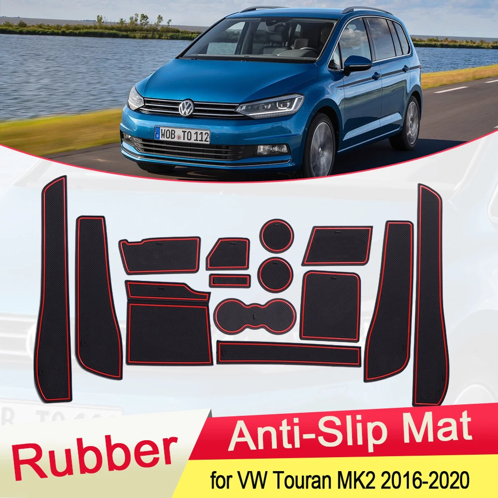 Для Фольксваген Touran MK2 2016 2017 2018 2019 2020 резиновый противоскользящий коврик дверной