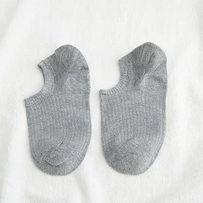 light gray Новинка года; сезон весна-лето; женские носки-лодочки; японские однотонные шелковые носки; женские дышащие хлопковые эластичные спортивные носки; DSW0719 - Цвет: light gray