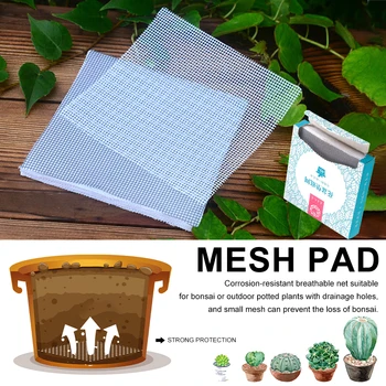 

Bottom Grid Mat Glass Fiber Home Leakproof Gasket Squares Plant Drainage Screens Flower Pot Mesh Pad Portable Anti Corrosion