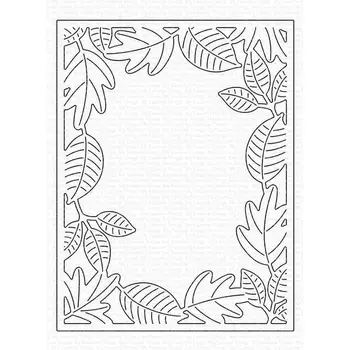 

NWE 2020 Leaf frame Metal Cutting Dies for Scrapbooking Steel Craft Die Cut Embossing Paper Card Album Stencil
