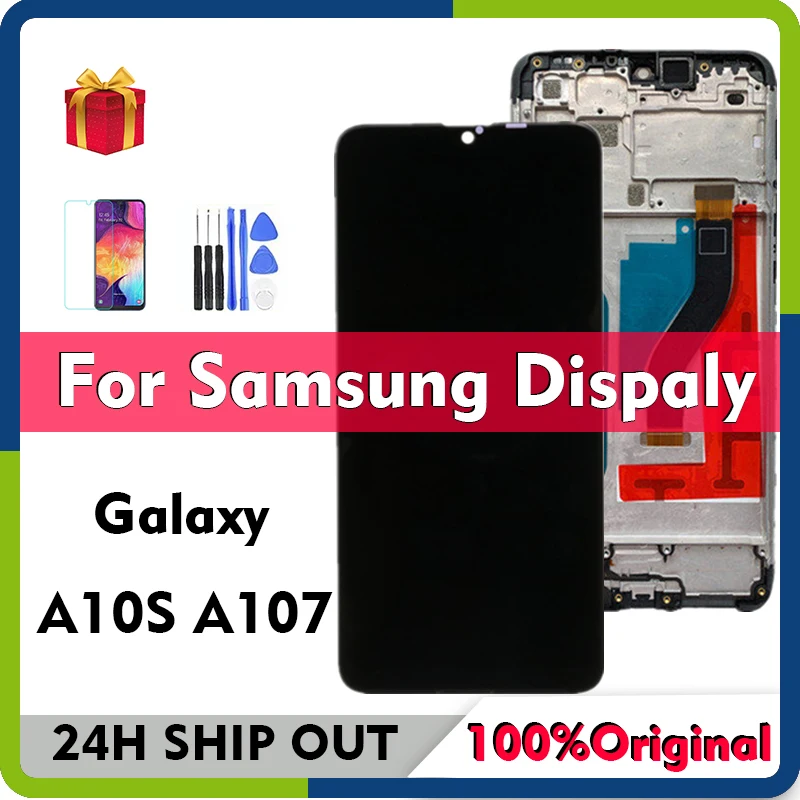 ЖК-дисплей 6 2 дюйма для SAMSUNG Galaxy A10S 2019 SM A107F A107M DS сенсорный экран с дигитайзером в