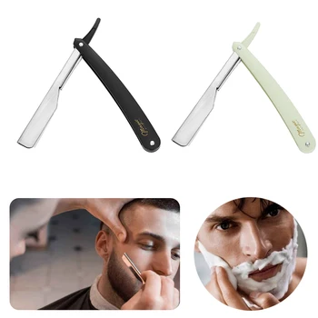 

Manual Shaver Classic Straight Edge Stainless Steel Barber Razor Folding Shaving Shave Beard Cutter Holder With Blade 2 Color