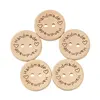 50Pcs 2Hole Natural Wooden Buttons handmade with love wood Button For Scrapbooking Craft DIY Baby Clothing Sewing Accessories 5