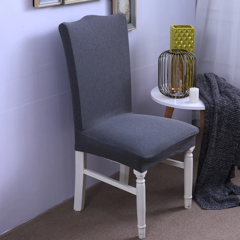 

Pure color Chair Cover Spandex Stretch Elastic Wedding Banquet Chair Covers Dining Seat Cover Pastoral Hotel Cover Free shipping