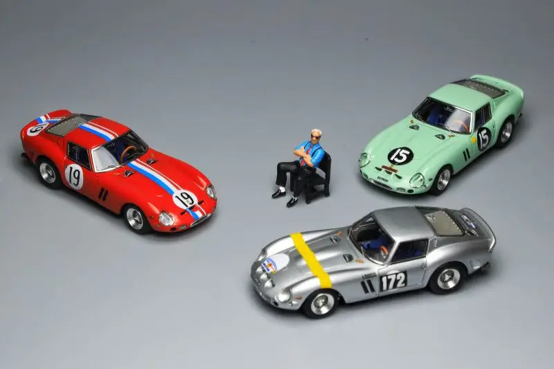 Coche de carreras Lexus LC500 VW R36 Wagon, modelo de resina, 250 GTO, Jaguar tipo E, rendimiento, 1:64