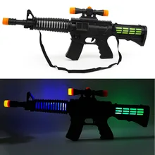 Pistolet électrique pour enfant, jouet lumineux, musique, Vocal, cabine, vente en gros