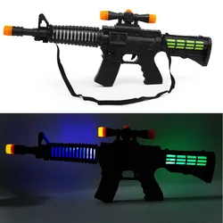 Grande brinquedo elétrico das crianças submáquina luminosa arma brinquedo música vocal arma modelo luminoso cabine de brinquedo venda quente por atacado