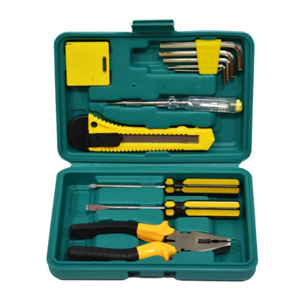 

12PCS/Set Car Emergency Repair Tool Box Household Manual Hardware Tools Set Automobile Hardware Accessory Tools Kit
