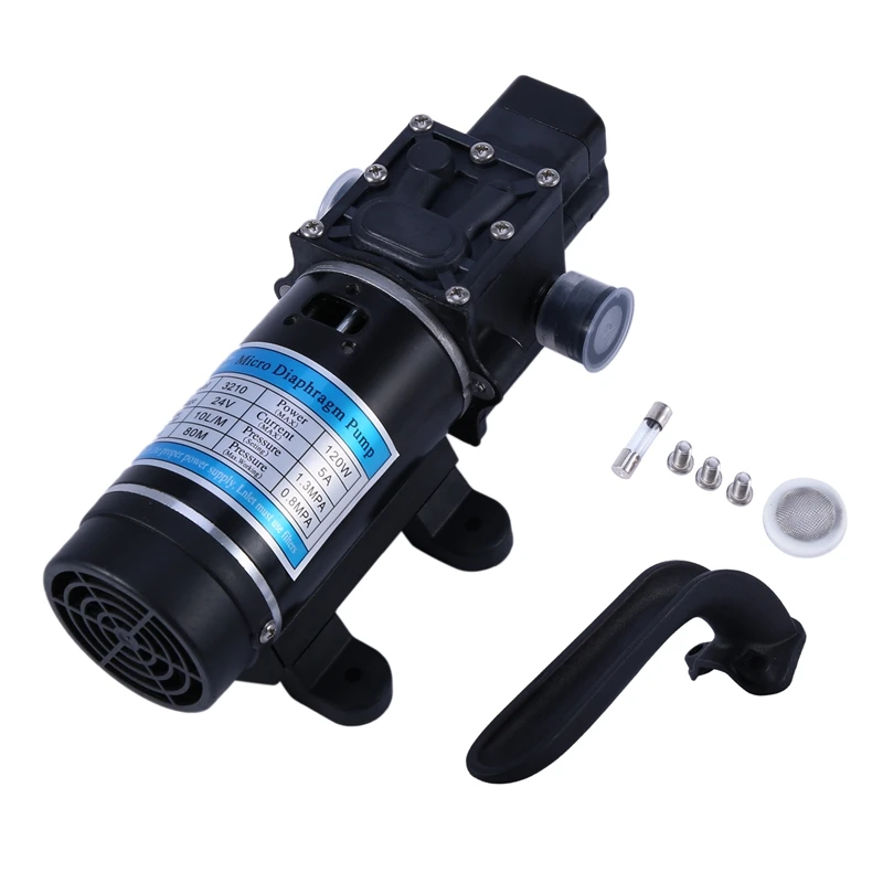 

Electric Water Pump 10L/M 24V 120W Self Priming Diaphragm Pump for High Pressure Washer