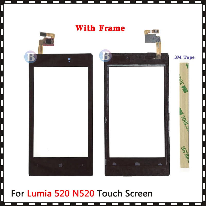 4 0 &quotдля Nokia Lumia 520 525 N520 N525 сенсорный экран дигитайзер сенсор внешнее Переднее