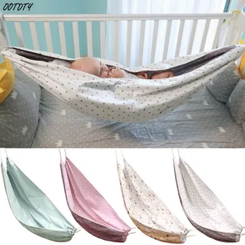 

OOTDTY Baby Safety Bed Infant Hammock Newborn Kid Sleeping Bed Safe Detachable Baby Cot Crib Swing Elastic Adjustable Hammock