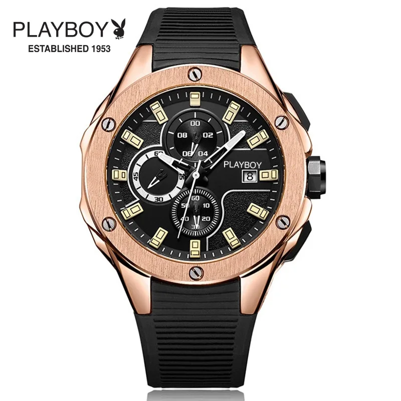 

Fashion Students Multi-functional Sports Chronograph Watch Rubber Band Watrproof Watch Genuine Product Luminous Watch