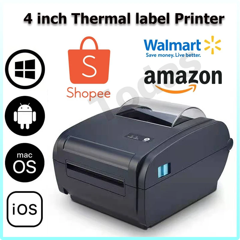 Perversion ifølge Glorious Best Label Printer For Ups Shipping Labels Compatible Window Mac 4*6  Waybill Barcode Thermal Printer Print Pdf From Mobile Phone - Printers -  AliExpress