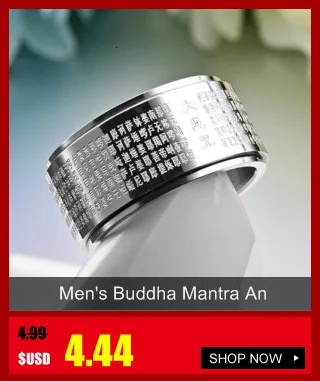 Yes Yalta Men's Finger Buddha Heart Sutra With Runes Mantra Thumb Signet Lucky Ring Celtic Prayer Rings For Men Women Spiritual