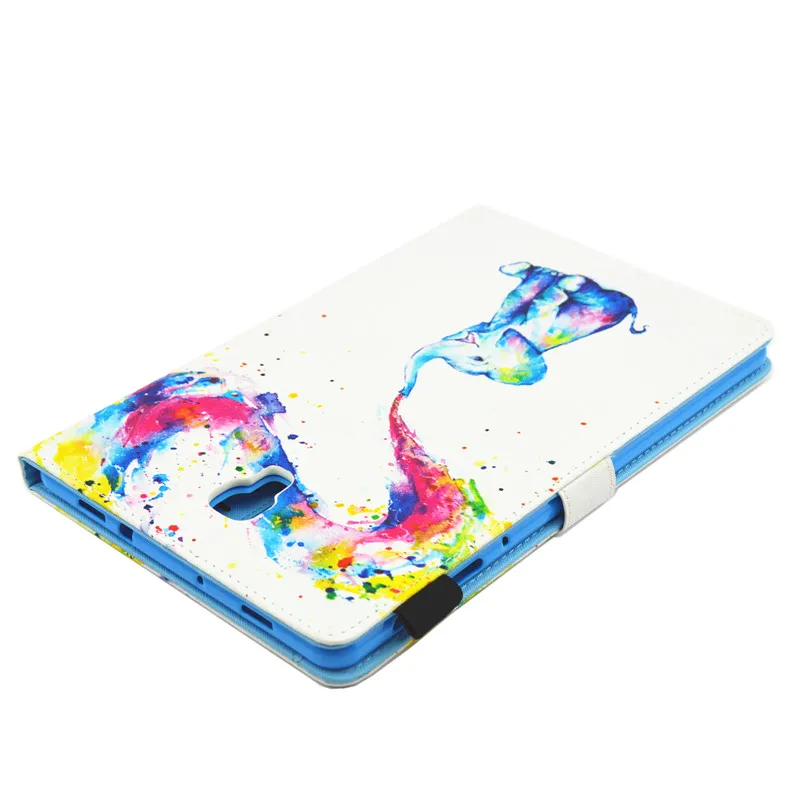 Для samsung Tab A 10,5 чехол Чехол с принтами кошелек планшет funda для samsung Galaxy Tab A A2 10,5 '' SM T590 T595 T597