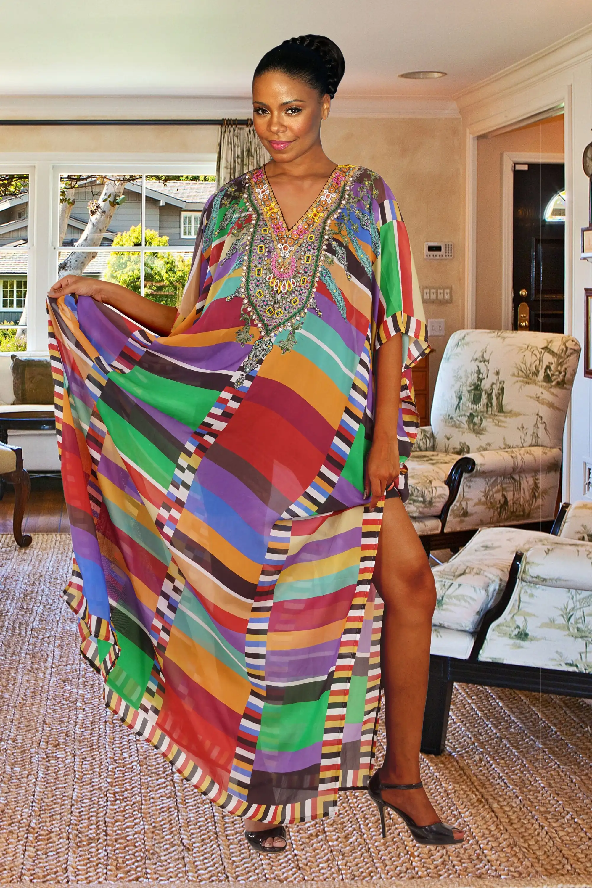 Kaftan Bikini Cover ups Tunic Women 