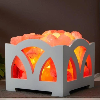 

Salt Lamp with dimmer "fireplace No. 5 white" E14 15 W 4-5 kg hymal. Salt 18 х18х17 5217093