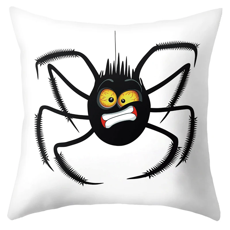 Trick Treat/чехол для подушки с принтом кота паука супер плюшевый Счастливый Хэллоуин бросок Чехол для подушки с буквенным принтом наволочка