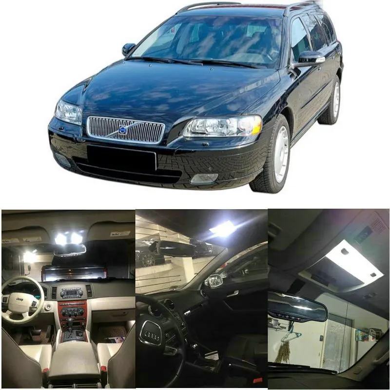 Set Completo Di Illuminazione Interna A Led Per Volvo V50 V60 V70 Ii P26 V70 Iii P24 Xc70 Cross Country P2 Xc70 P24 Xc90