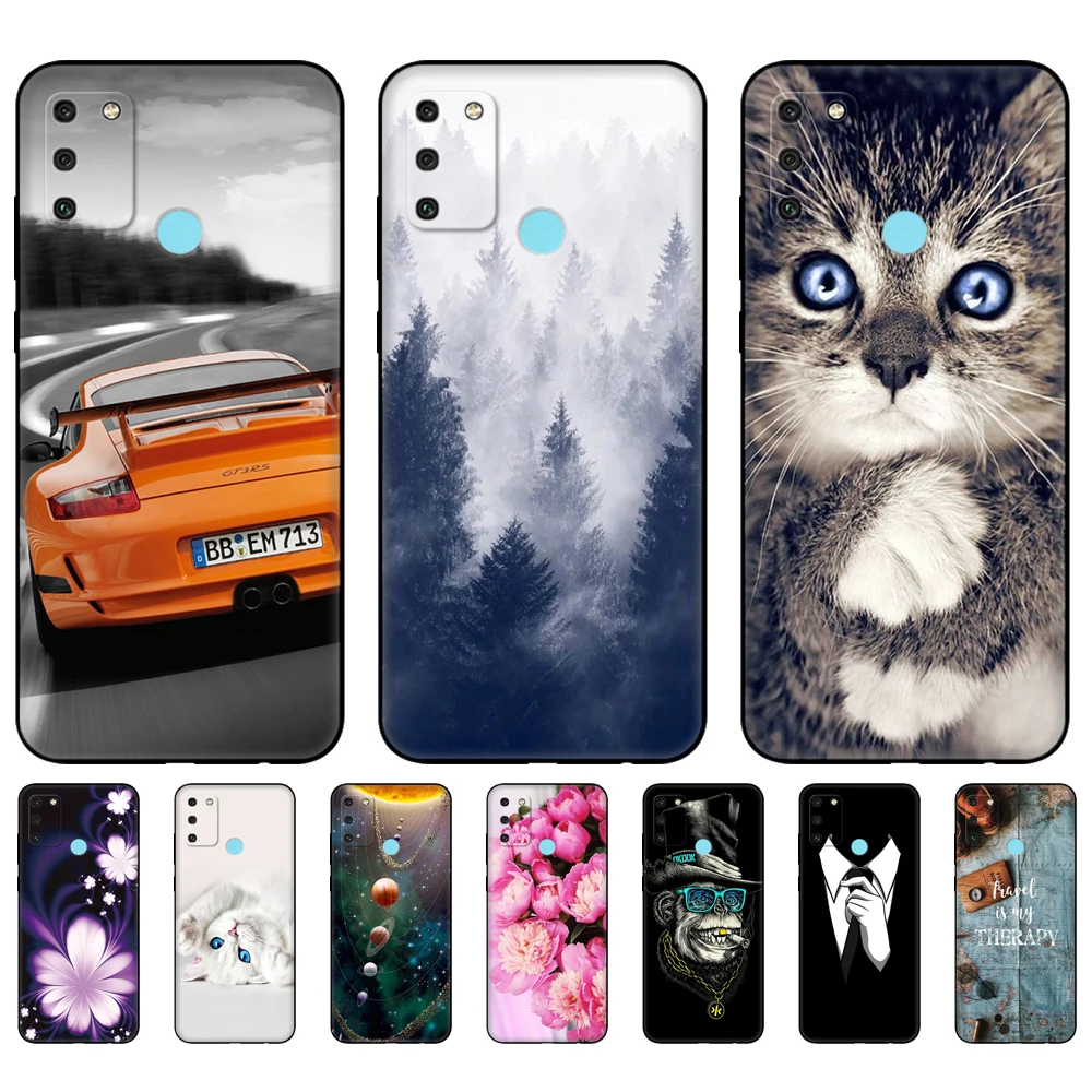 Чехол для HONOR 9A 6 3 дюйма Мягкие силиконовые ТПУ чехлы телефонов Huawei Honor 9 A