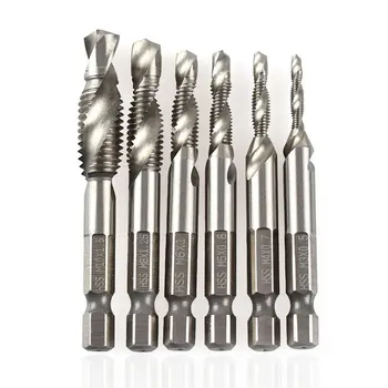 

Titanium Coated HSS Drill Bit Set for Metal Power Tools Twist Drill Accessories Hex Shank Woodworking Tool Optional Size