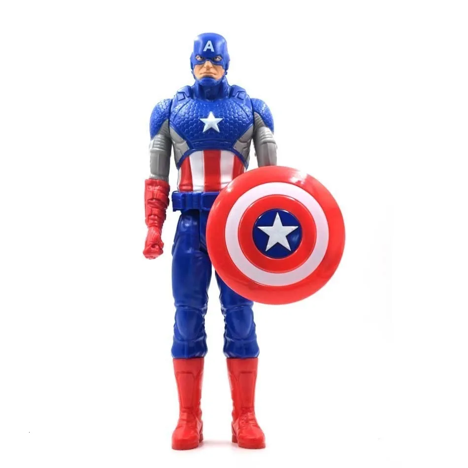 Игрушки Marvel мстители 30 см танос халкбастер Человек паук Железный человек Капитан