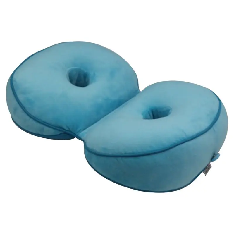 Синий Multifunctional Seat Cushion Filling With Memory Foam Double O-shaped Hollow Design For Hip Lift Sciatica Tailbone Pain Reli - Цвет: Синий