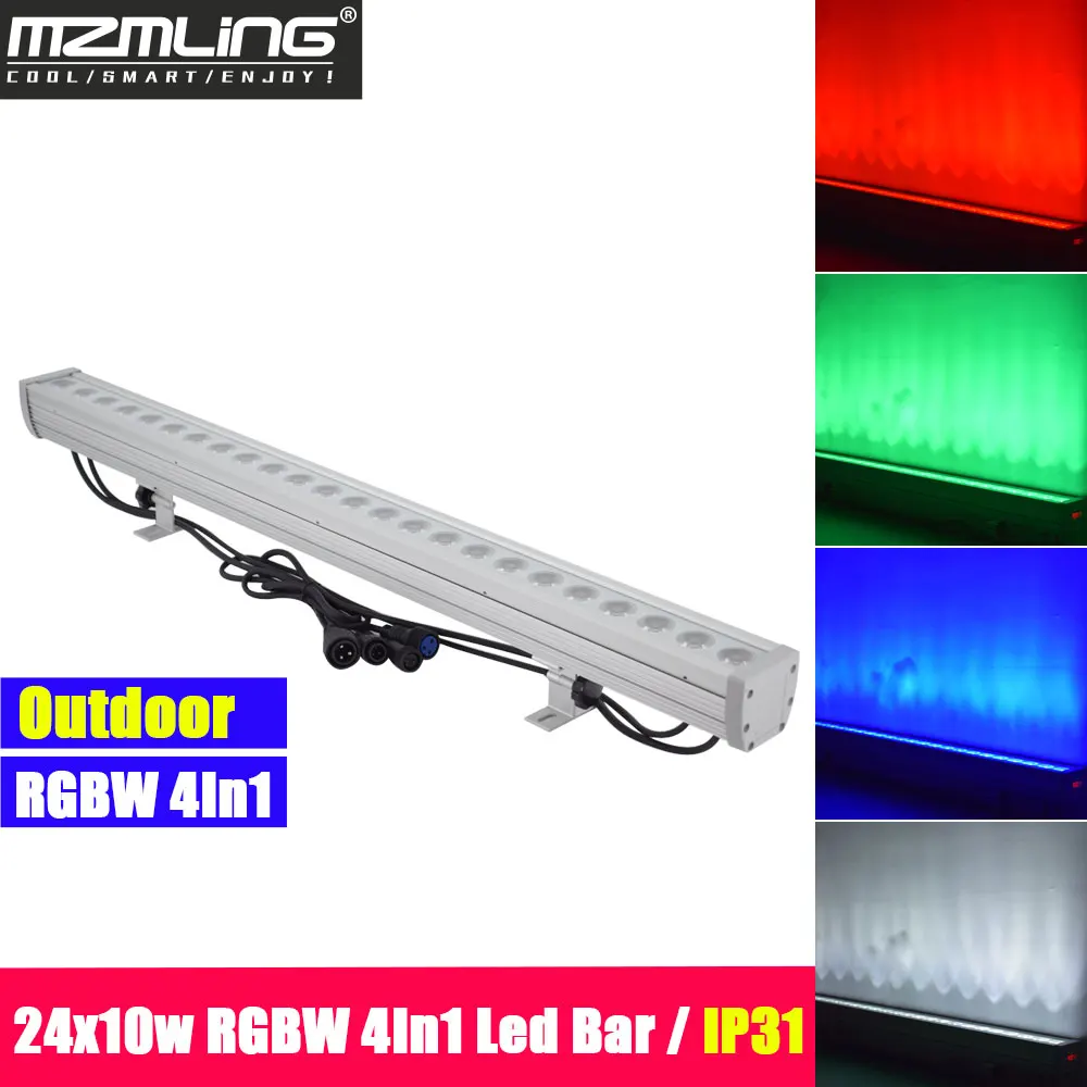 24x10 Вт RGBW 4в1 Led бар IP31 настенный светильник DMX512 шайба/прожектор