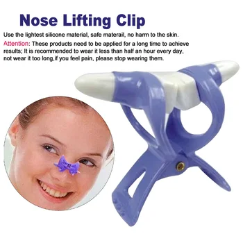 

Soft Silicone Nose Lifting Clip Elevated Natural Home Professional Nasal Bridge Straightening Slimming Salon Shaping Corrector