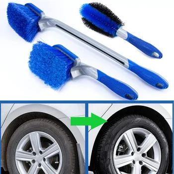 

3 Size Multi-Functional Car Tyre Cleaning Brush Tire Wheel Rim Hub Brushes Auto Washer Vehicle Body Surface Wheel Scrub Cleaner