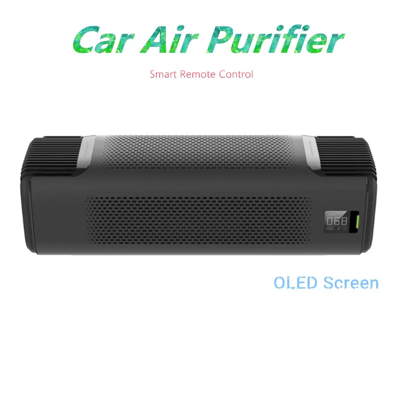 

12V Car Air Purifier Car Air Wash Cleaner Bluetooth V4.1 OLED Screen Car Air Purifiers Detector Smart Remote Control ROIDMI